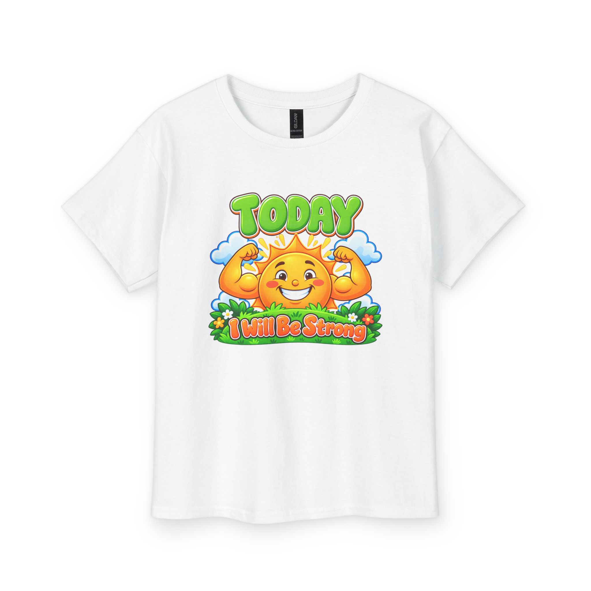 Today I Will Be Strong Sunshine Quote Youth T-Shirt - Image 3