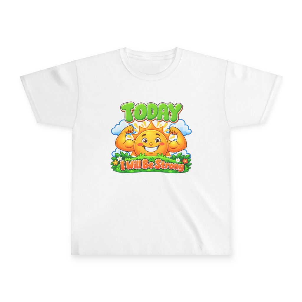 Today I Will Be Strong Sunshine Quote Youth T-Shirt