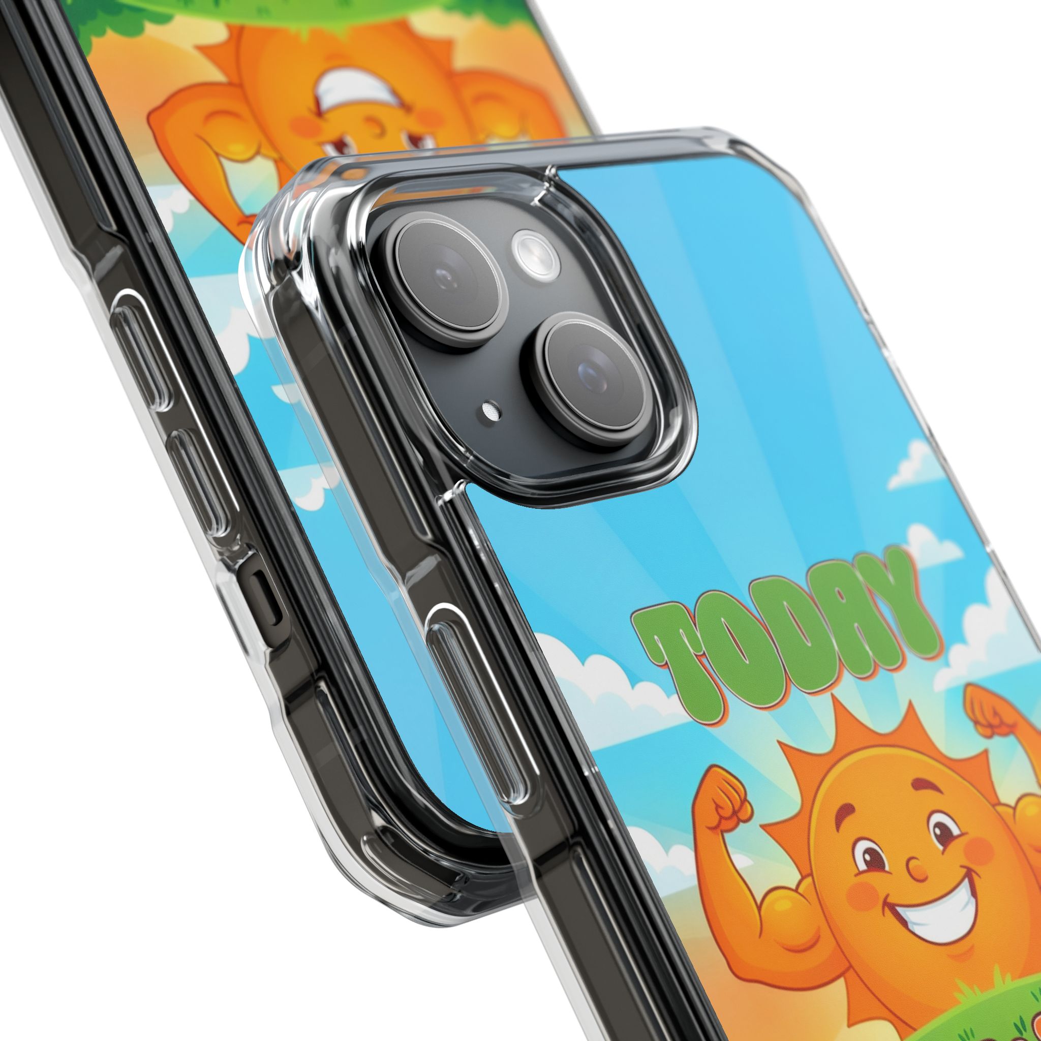 Sunny Smiling Sun Phone Case | I Will Be Strong Design - Image 3