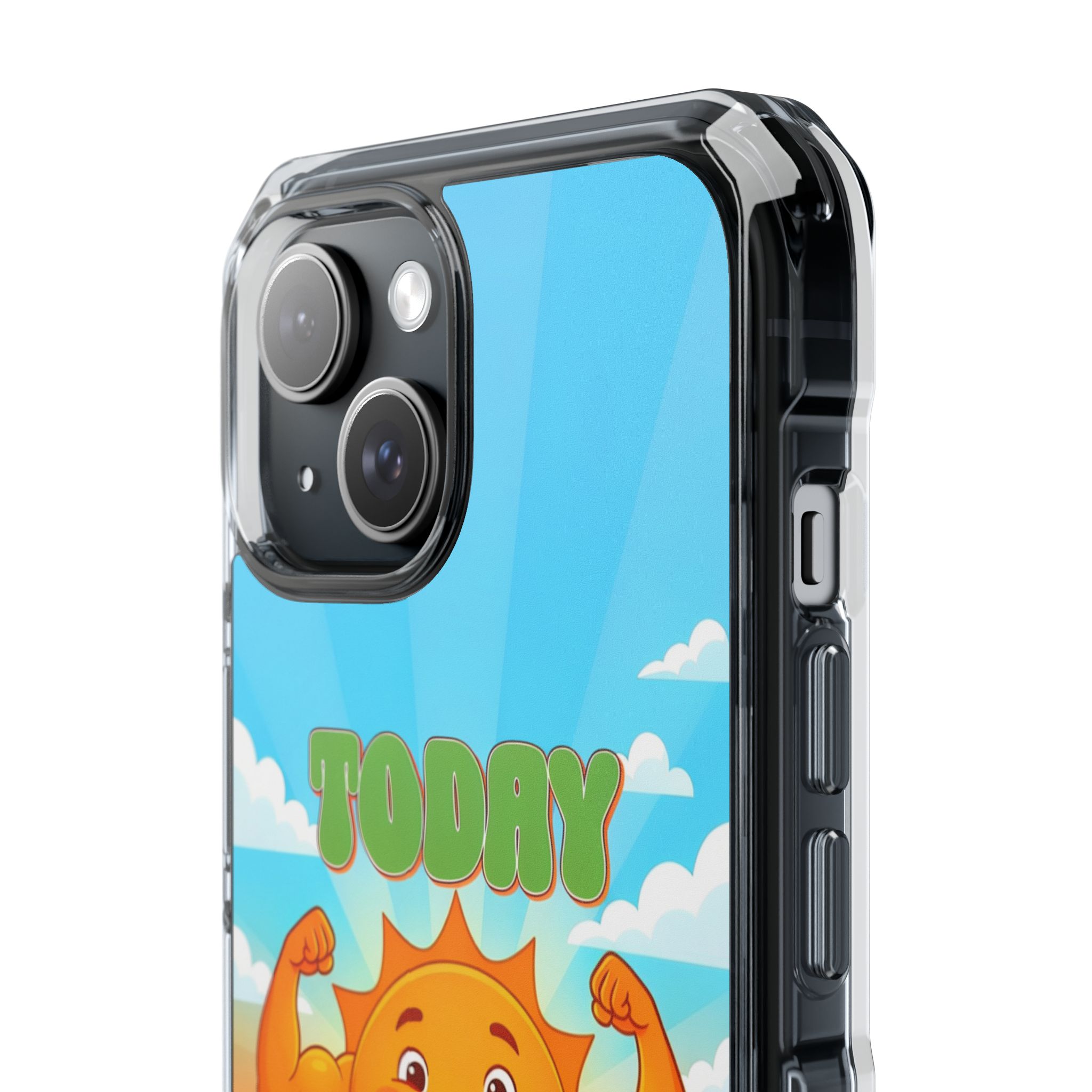 Sunny Smiling Sun Phone Case | I Will Be Strong Design - Image 4